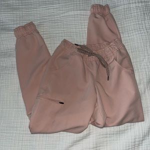 Jaanuu women’s mesh enhanced jogger baby pink